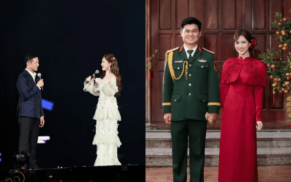 Hòa Minzy và đại úy Thăng Văn Cương đã công khai điều này giữa concert Sao Nhập Ngũ