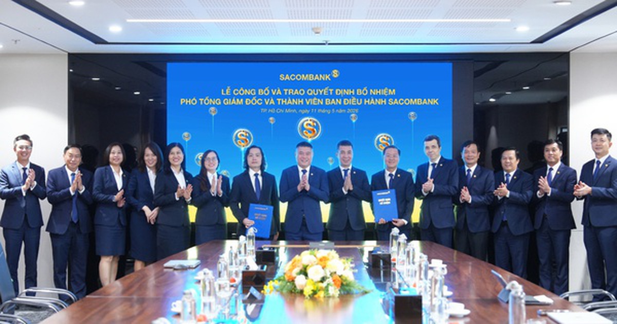 SACOMBANK kiện toàn đội ngũ lãnh đạo cấp cao