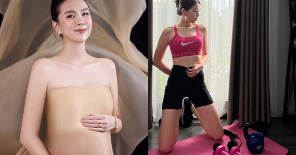Con trai vừa tròn 1 tuổi, Mai Ngọc bất ngờ đăng ảnh bầu