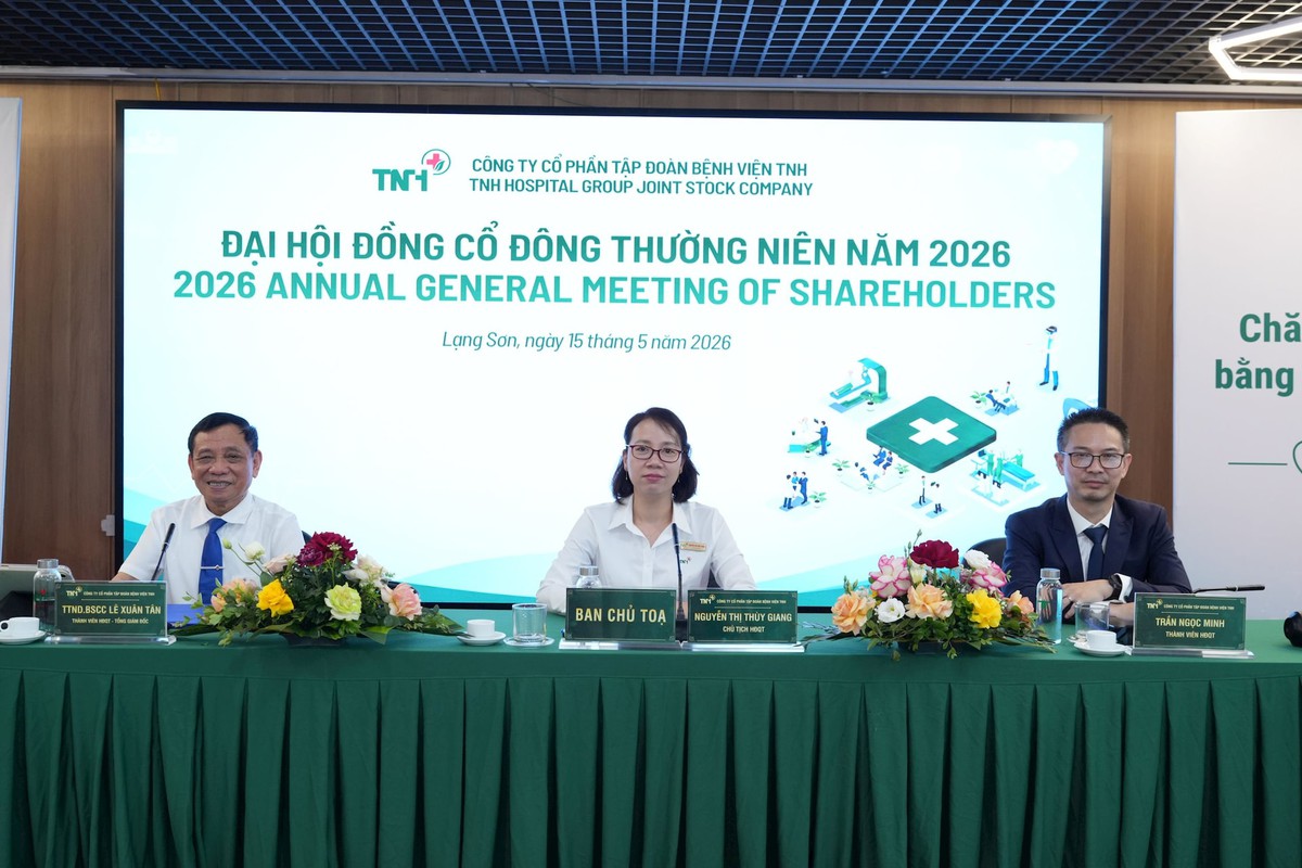 ĐHCĐ TNH: Ngừng mở rộng đầu tư mới, tập trung khai thác 4 bệnh viện hiện hữu