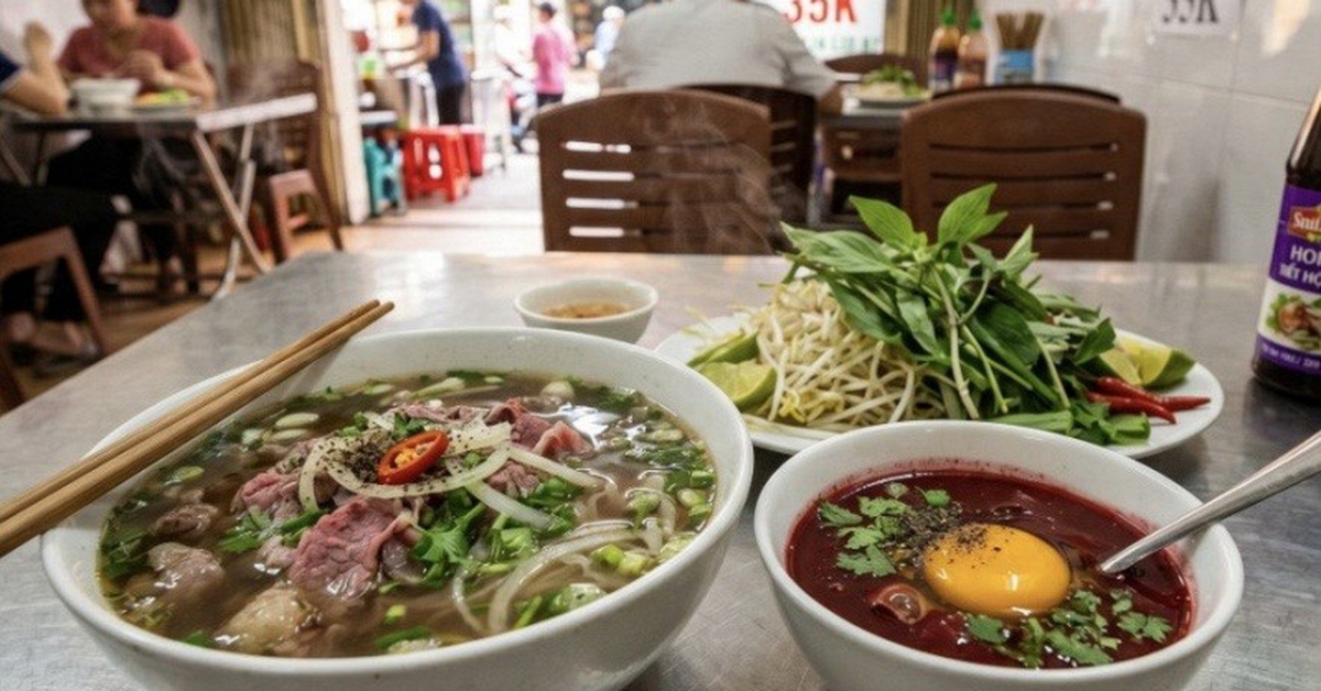Bát nước đỏ au cạnh tô phở miền Nam khiến khách phương xa rén ngang, khách quen lại thòm thèm săn lùng