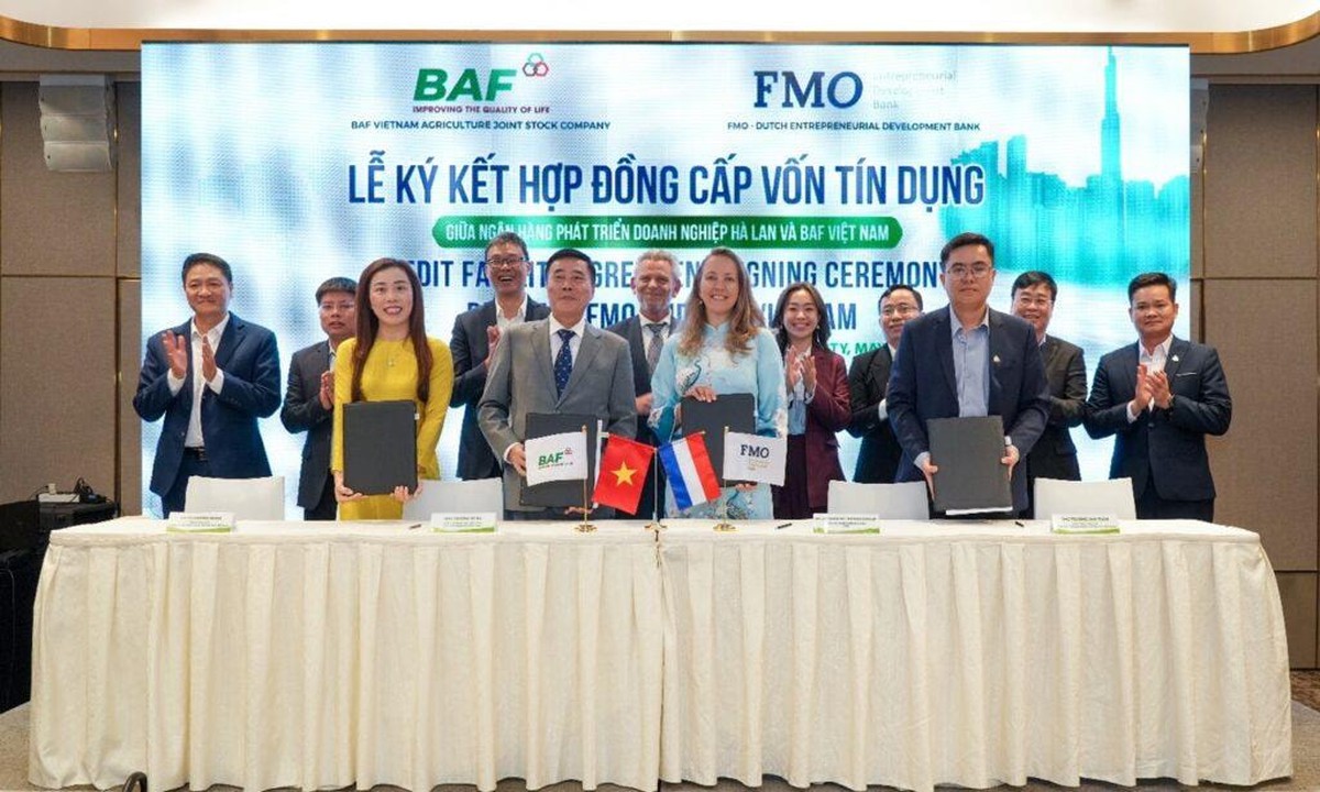 BAF nhận khoản cấp vốn tín dụng 50 triệu USD từ Ngân hàng Phát triển Doanh nghiệp Hà Lan