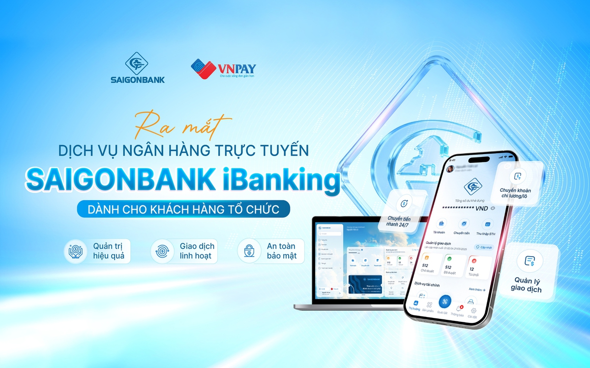 SAIGONBANK ra mắt dịch vụ ngân hàng trực tuyến dành cho khách hàng tổ chức
