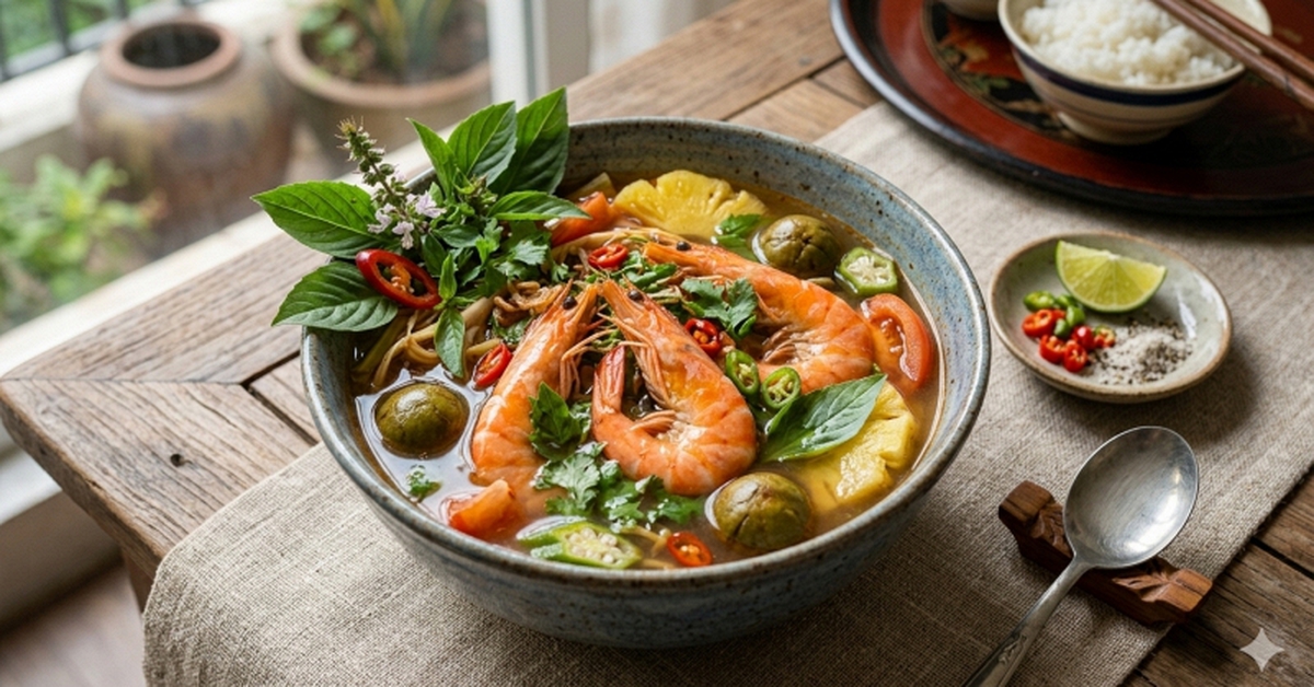 Nấu canh tôm chua bỏ ngay loại lá này vào, nước chua dịu thơm nức mũi, vị ngon cuốn hơn cả canh Tom Yum