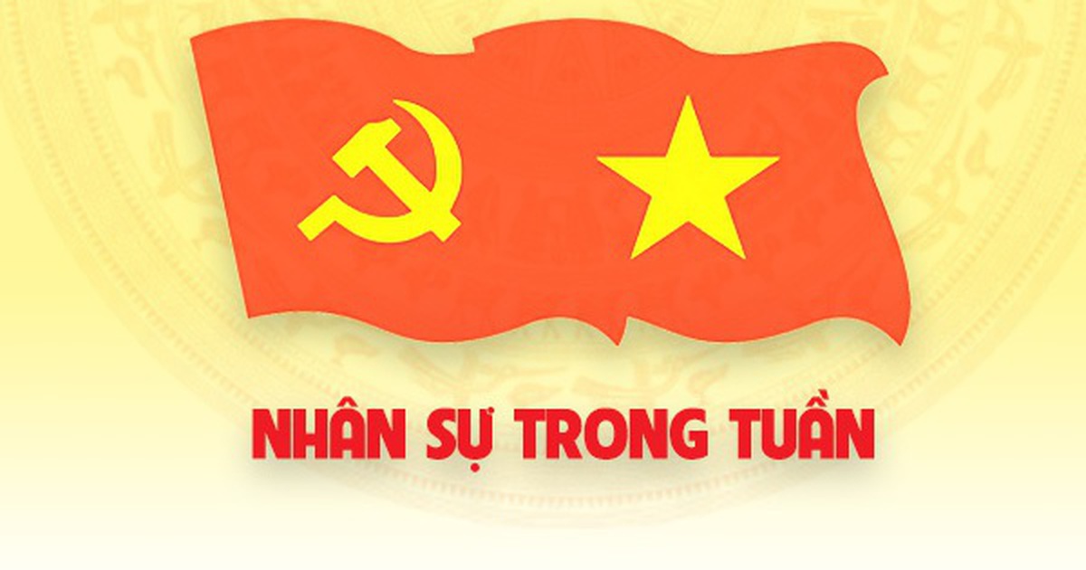 [Infographic] Nhân sự trong tuần: Bổ nhiệm một số cán bộ ở Trung ương