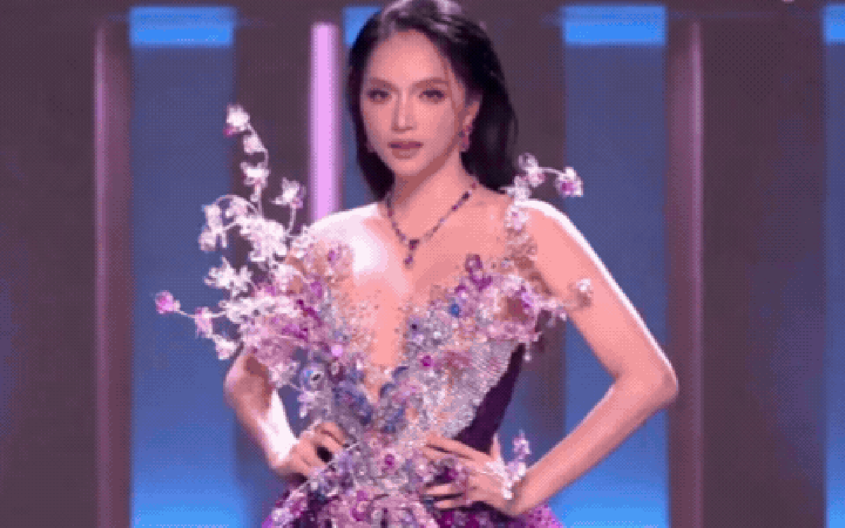 Bán kết Miss Grand: Hương Giang tung chiêu "cánh bướm" rồi bay thẳng vào Top 9, lần thứ 2 được vinh danh hạng mục quan trọng