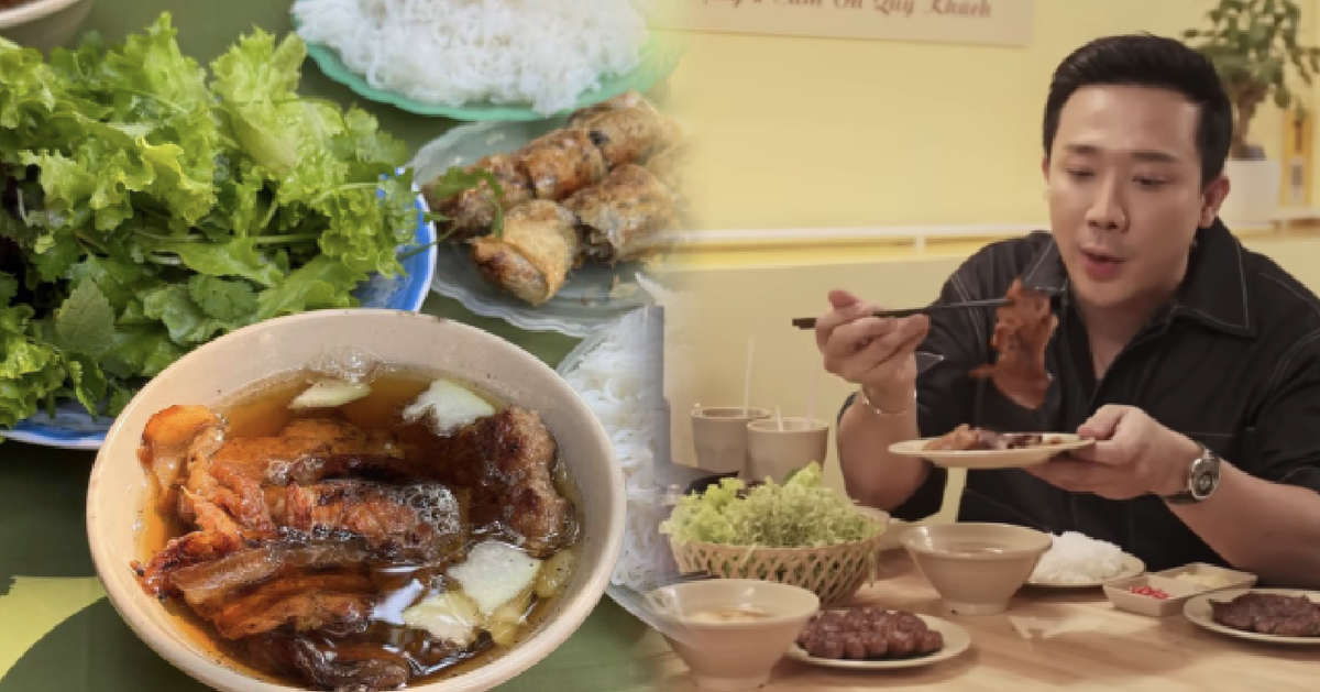 Quán bún chả bán 36 năm ở phố Yên Phụ được Trấn Thành khen “hàng ngon nhất từng ăn”, gia đình Salim cũng mê tít