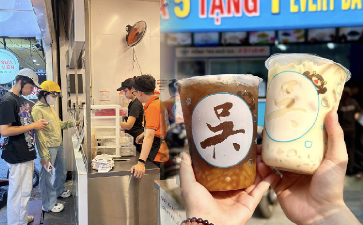 Trà sữa 7.000 đồng “đổ bộ” Hà Nội, trời nóng 40 độ vẫn xếp hàng mua