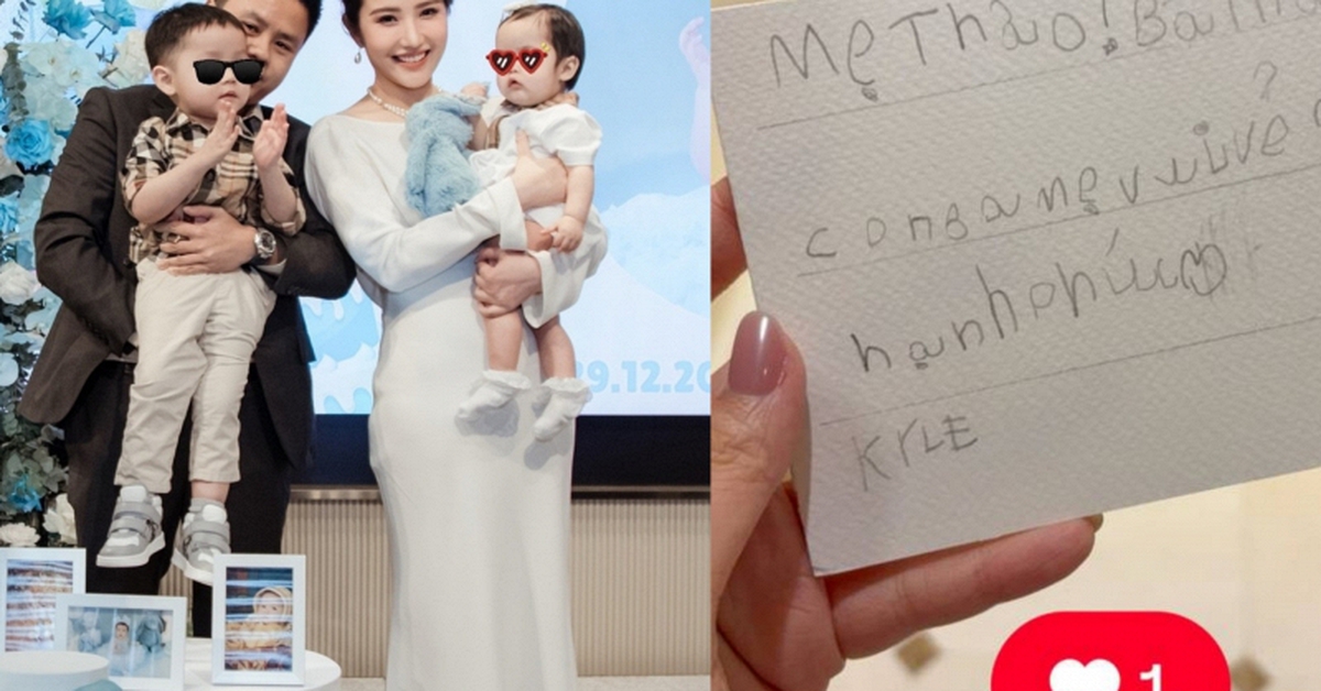 Quý tử 5 tuổi - con trai TGĐ Saigon Square có chia sẻ đặc biệt: Con nhà trâm anh thế phiệt được dạy khéo quá!