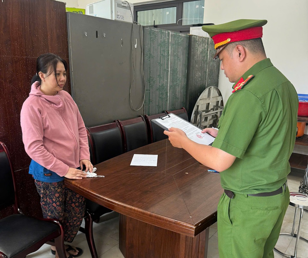 Thi hành lệnh bắt tạm giam Đinh Thị Hạnh SN 1980