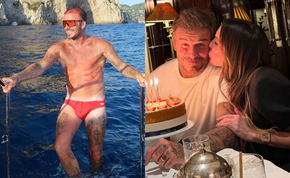 David Beckham diện quần bơi khoe body săn chắc tuổi 51, đón sinh nhật ngọt ngào nhưng vẫn bị con cả xa lánh