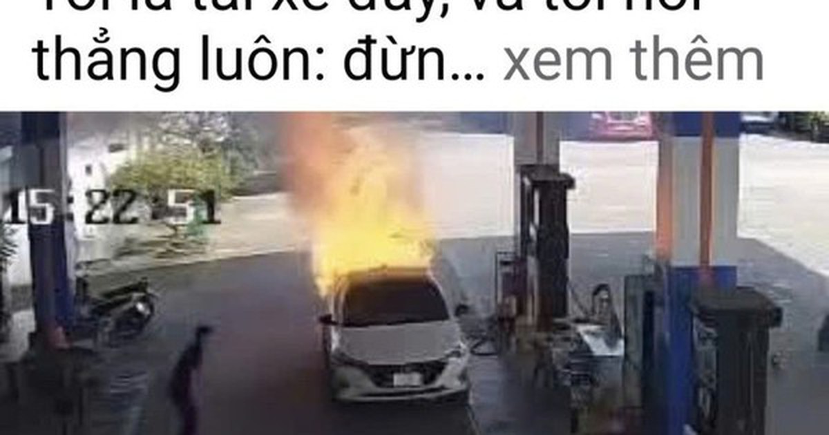 Vụ cháy xe làm 2 người chết: Xuất hiện tài khoản mạng xã hội nhận là tài xế