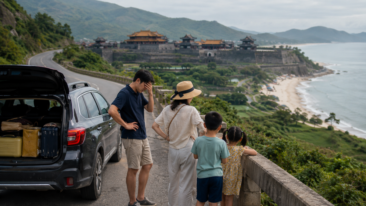 Tự lái xe 650km đưa cả nhà đi du lịch, tôi tiết kiệm tiền vé bay nhưng hối hận