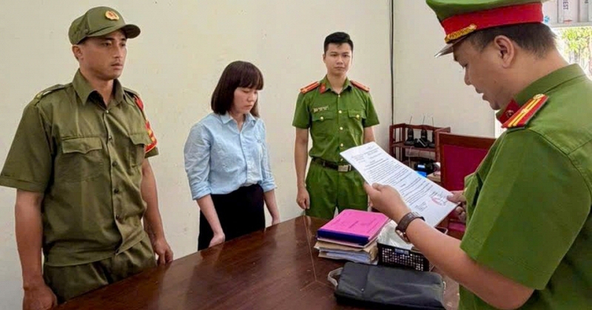 Thi hành lệnh bắt tạm giam Hồ Thị Xuân Lài SN 1996