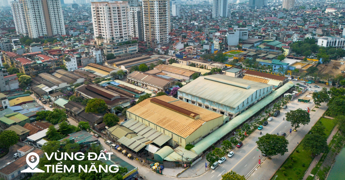Toàn cảnh khu đất ven hồ sắp chuyển đổi từ nhà máy sang chung cư tại Hà Nội