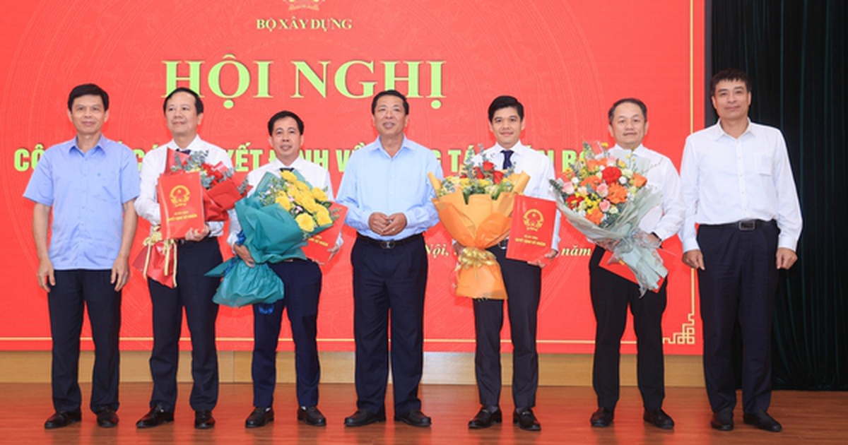 Bộ Xây dựng điều động, bổ nhiệm nhiều nhân sự