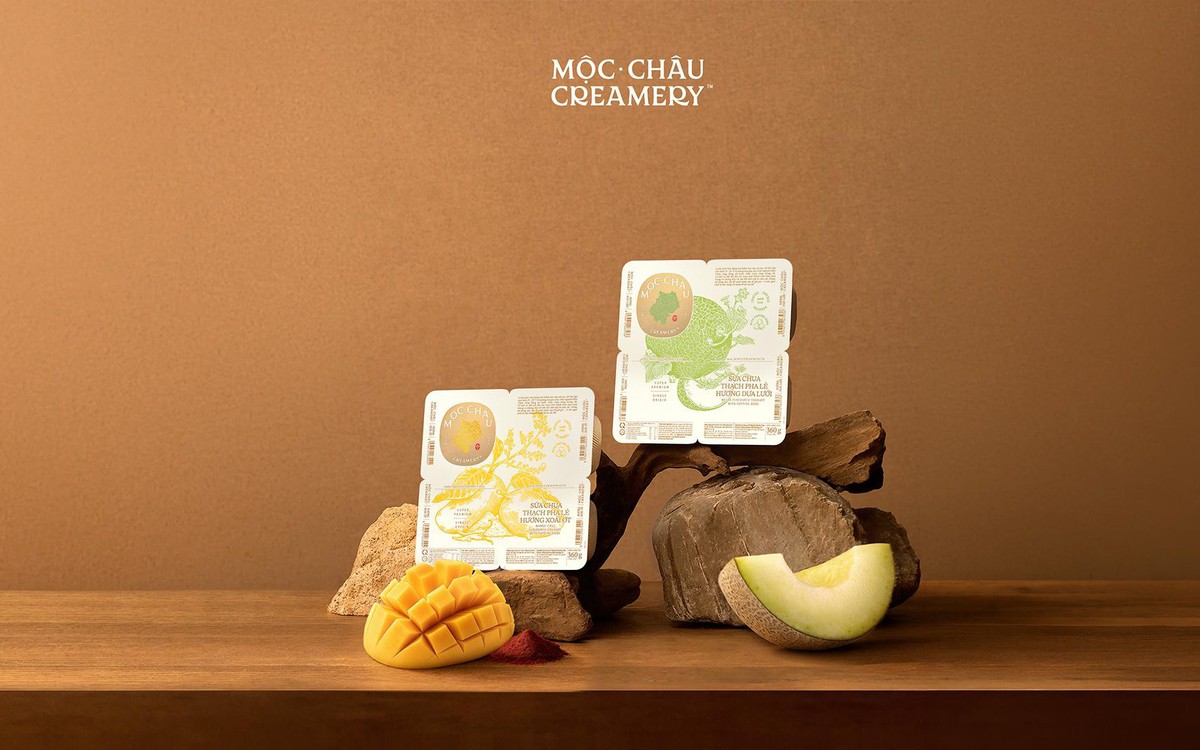 Bật tách vị nhiệt đới cùng Mộc Châu Creamery với bộ đôi sữa chua ăn Thạch pha lê