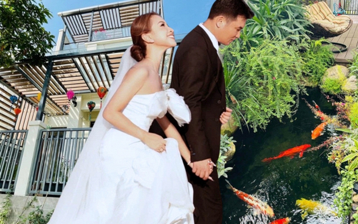 Nữ MC tái hôn với chồng đại gia: Được tặng biệt thự 200m² ở Sài thành, đẹp từng centimet, có cả hồ cá koi