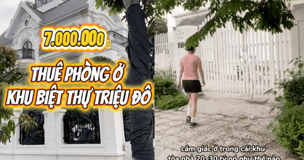 Vợ chồng U40 thuê nhà trong khu biệt thự vài chục tỷ: 7 triệu/tháng, có sân cho con chạy nhảy, ô tô hay xe máy để thoải mái không mất tiền