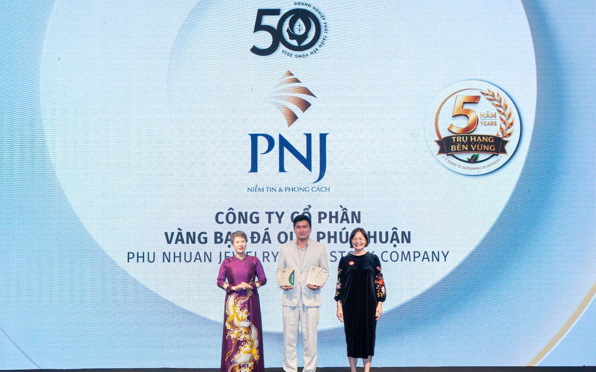 PNJ ba lần lập "hat-trick" ESG tại top 50 CSA