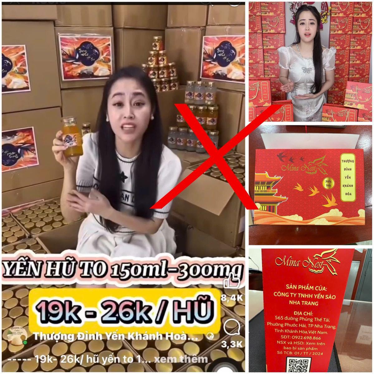 Đột kích kho hàng, công an tịch thu 70.000 hũ yến sào giả Mina Nest và Gold Nest, nặng hơn 15 tấn: 2 đối tượng bị khởi tố