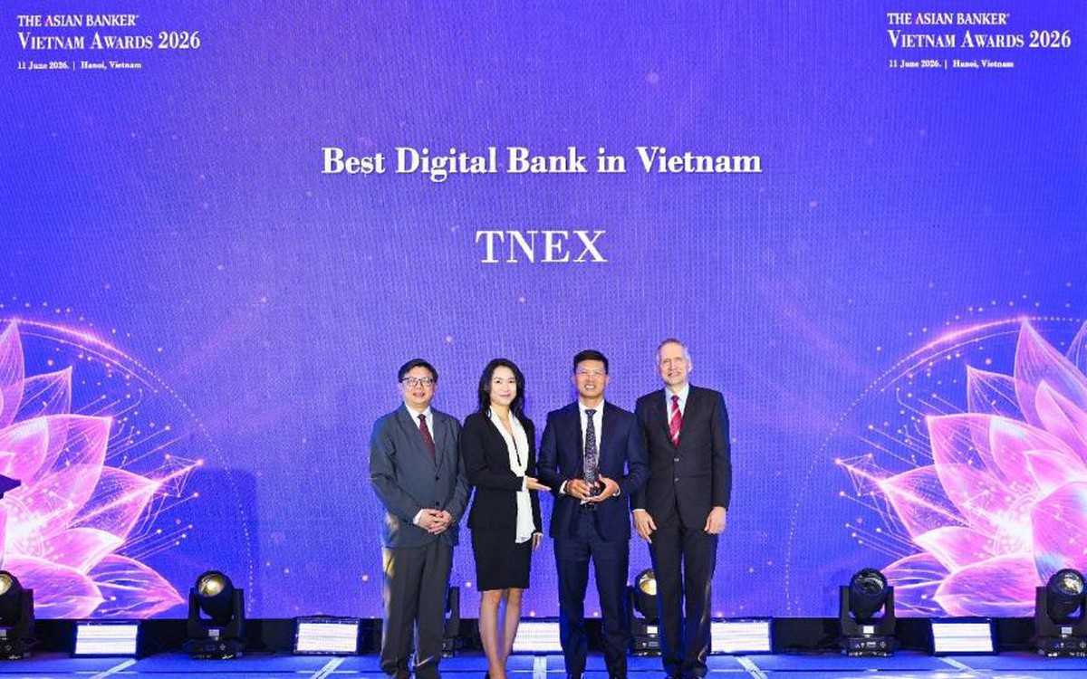 TNEX đạt giải thưởng Ngân hàng số tốt nhất Việt Nam 2026