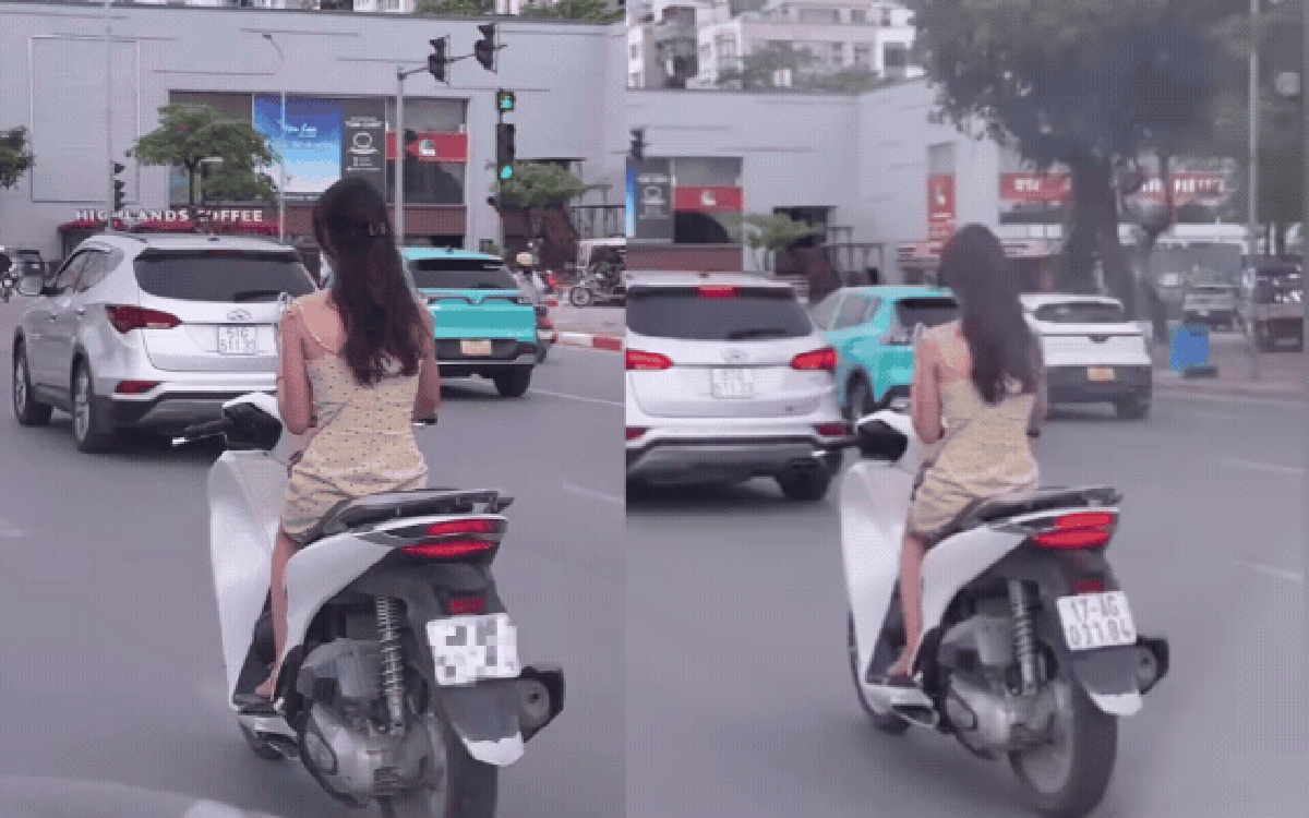 Cô gái SN 2002 vừa lái xe máy vừa cắm mặt vào điện thoại giữa phố Hà Nội: Cái kết sau "đoạn clip gây bức xúc"