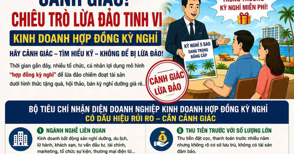 Bộ Công an cảnh báo về chiêu trò lừa đảo dưới hình thức “Hợp đồng kỳ nghỉ”