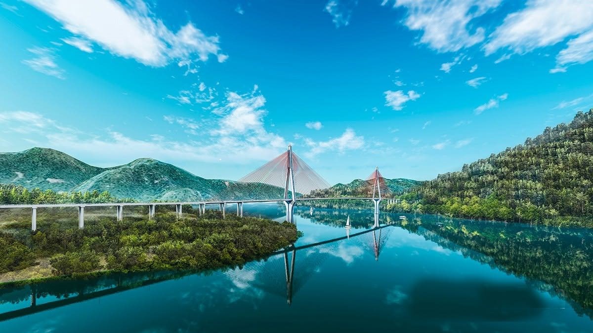 Cây cầu dây văng có nhịp chính dài nhất Việt Nam, cọc khoan nhồi sâu bằng tòa nhà 30 tầng: 4 ông lớn đứng sau?