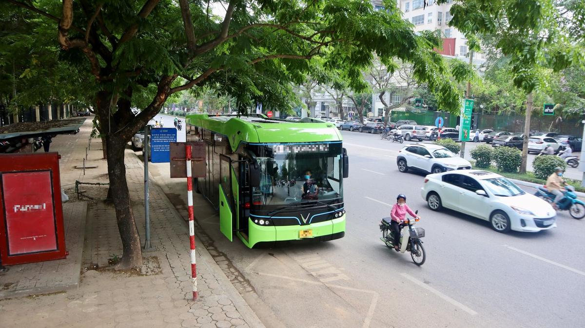 Tuyến buýt điện miễn phí Hà Nội - Vinhomes Hạ Long Xanh