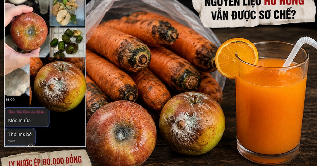 Phía sau những ly nước ép bắt mắt, người tiêu dùng hoang mang vì nghi vấn nguyên liệu "mốc rửa, thối mới bỏ" của một chuỗi cửa hàng đồ uống