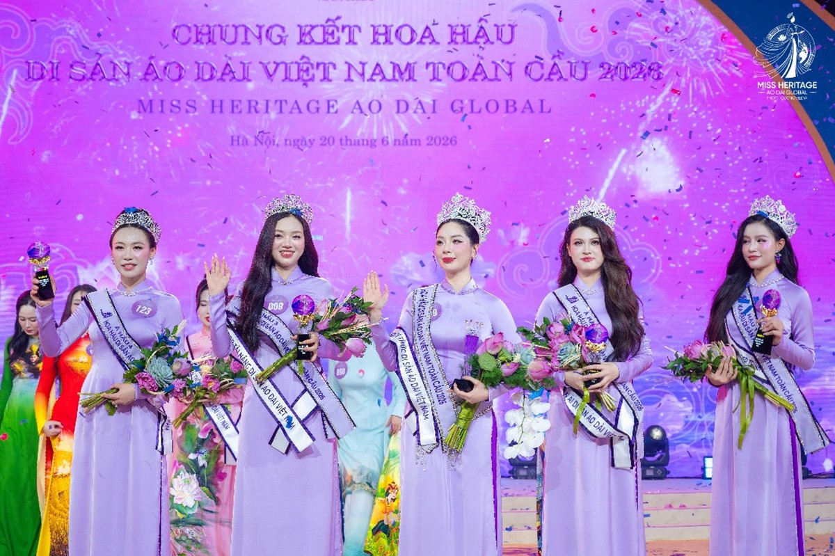 Mỹ nhân Hà Nội trả lời ứng xử bằng 3 ngôn ngữ, đăng quang Hoa hậu Di sản Áo dài Việt Nam toàn cầu 2026