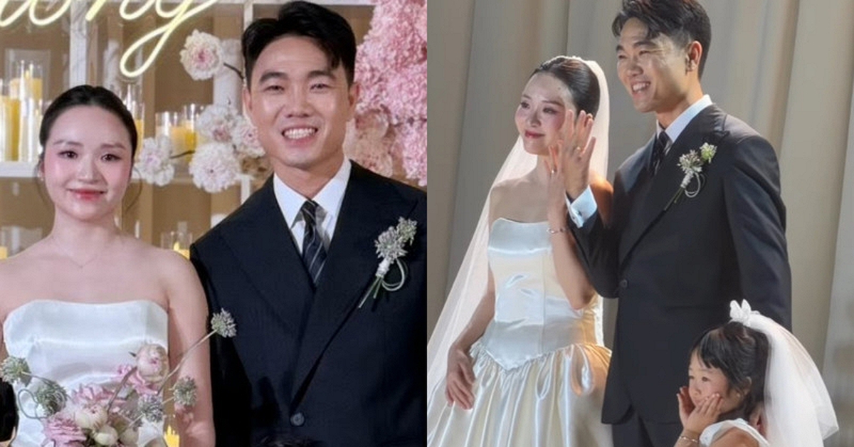Lễ cưới Xuân Trường và Nhuệ Giang sau 5 năm đám hỏi: Cô dâu khóc nức nở, con gái được giao trọng trách đặc biệt