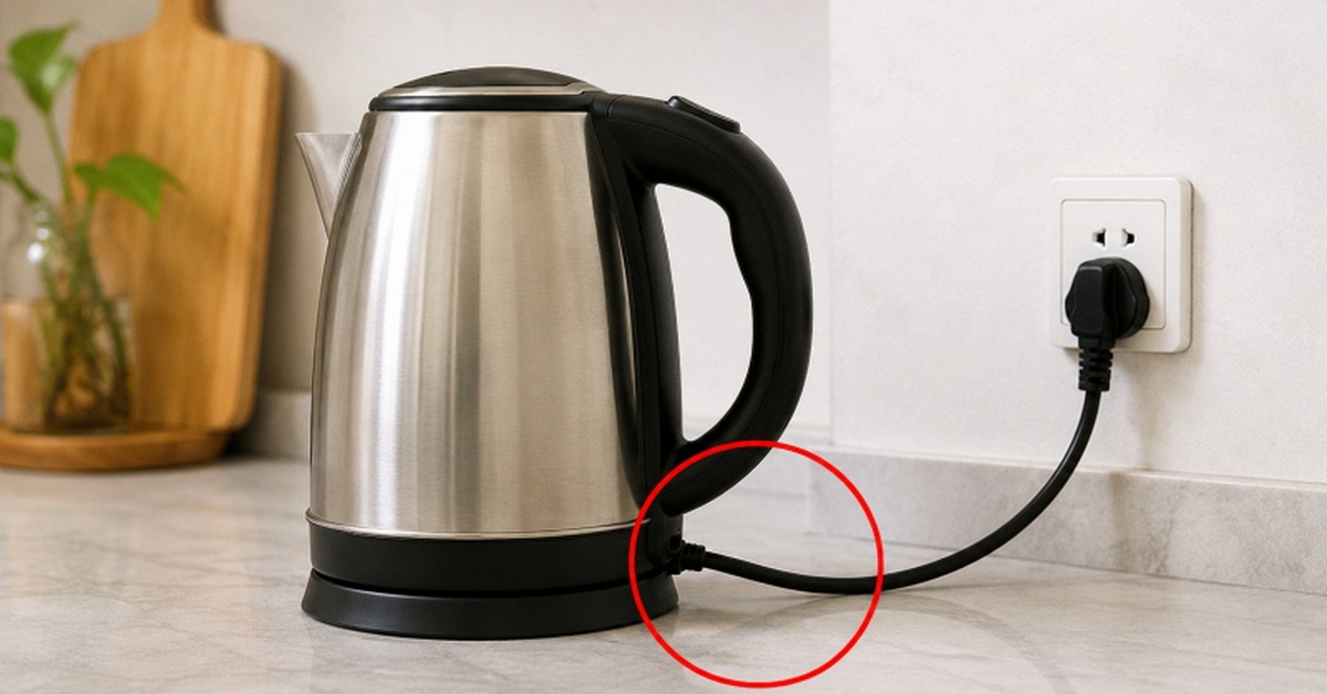 Vì sao dây điện của ấm siêu tốc thường rất ngắn?