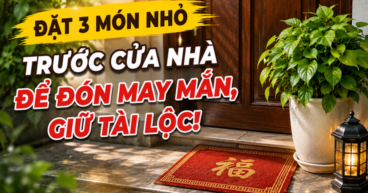 Người xưa dặn: Trước cửa nhà nên có 3 thứ này để đón may mắn, giữ tài lộc và tăng sinh khí cho cả gia đình