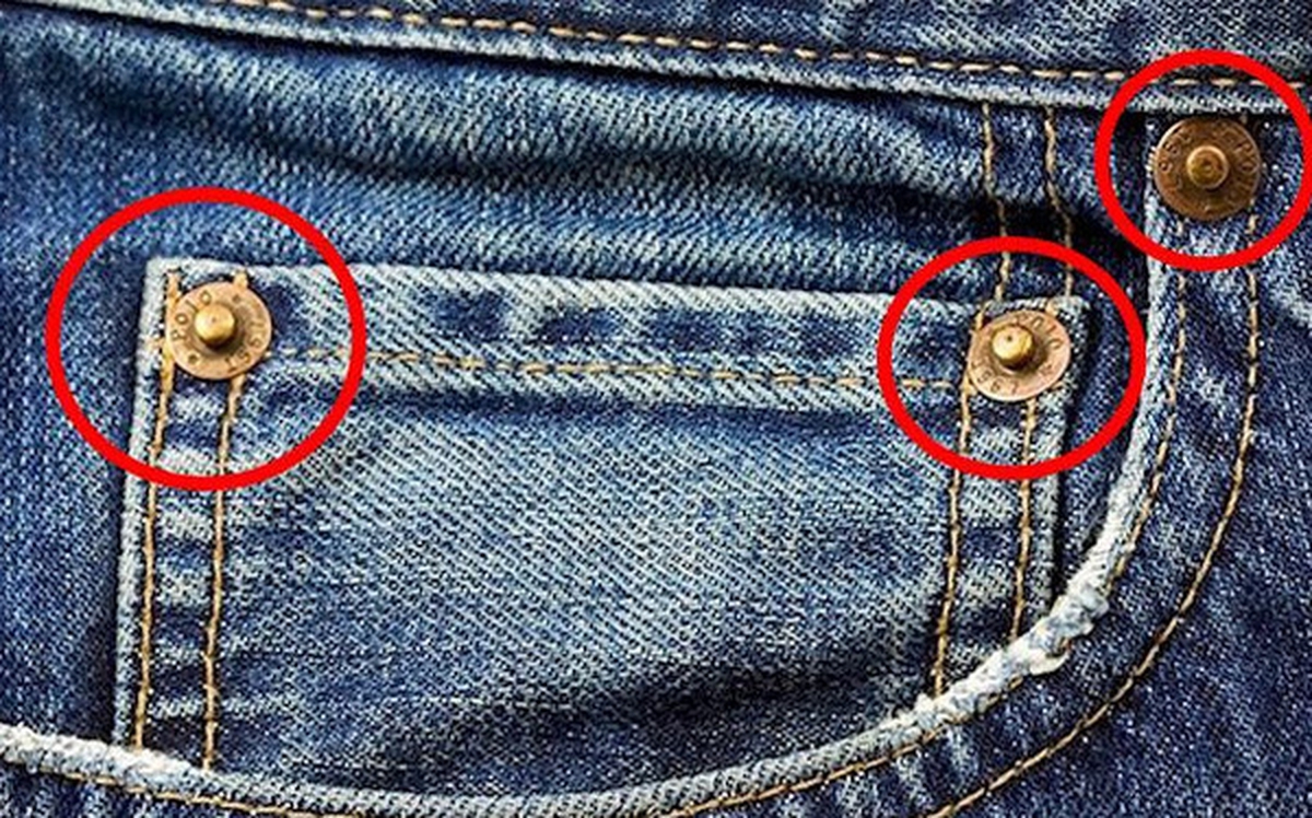 90% người mặc quần jeans không biết công dụng của những chiếc khuy kim loại được bấm trên quần