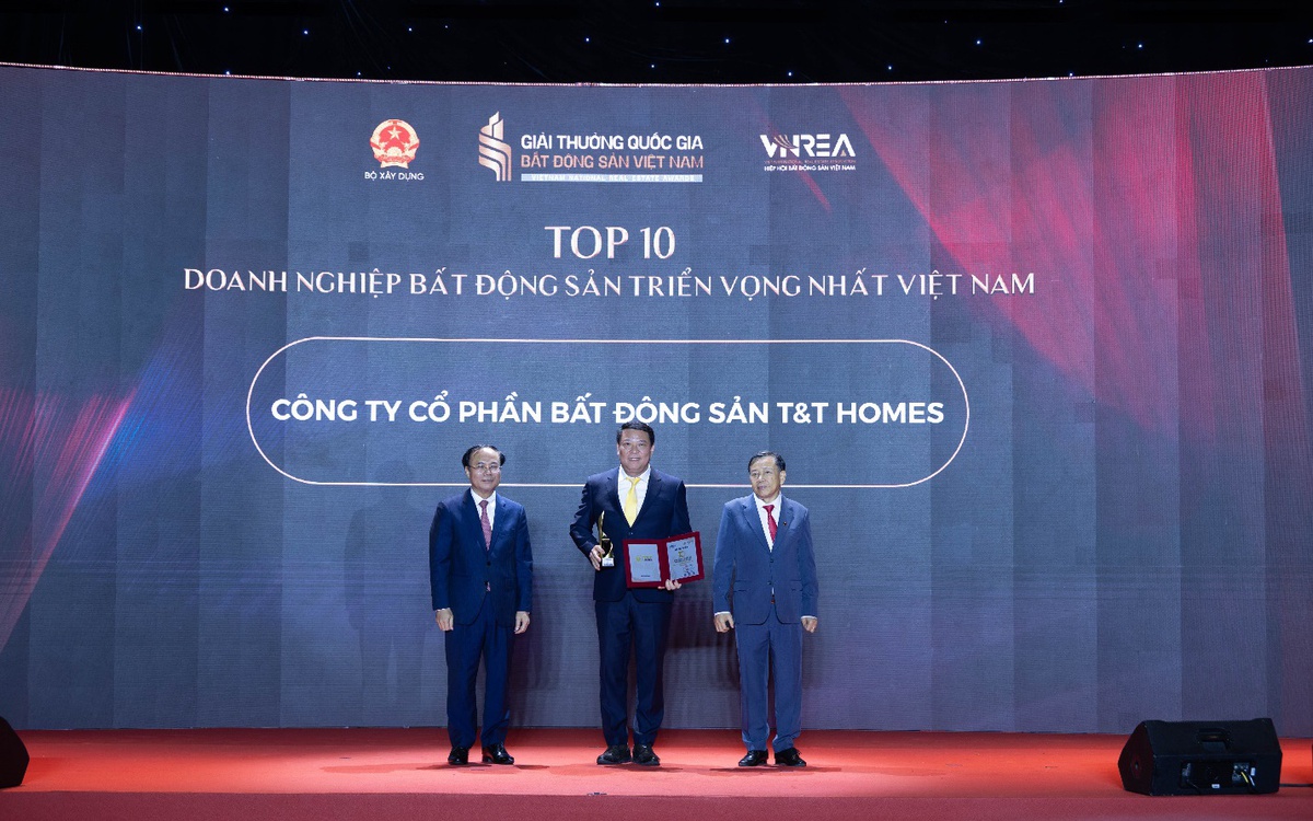 T&T Homes lập “cú đúp” tại Giải thưởng Quốc gia Bất động sản Việt Nam lần thứ II