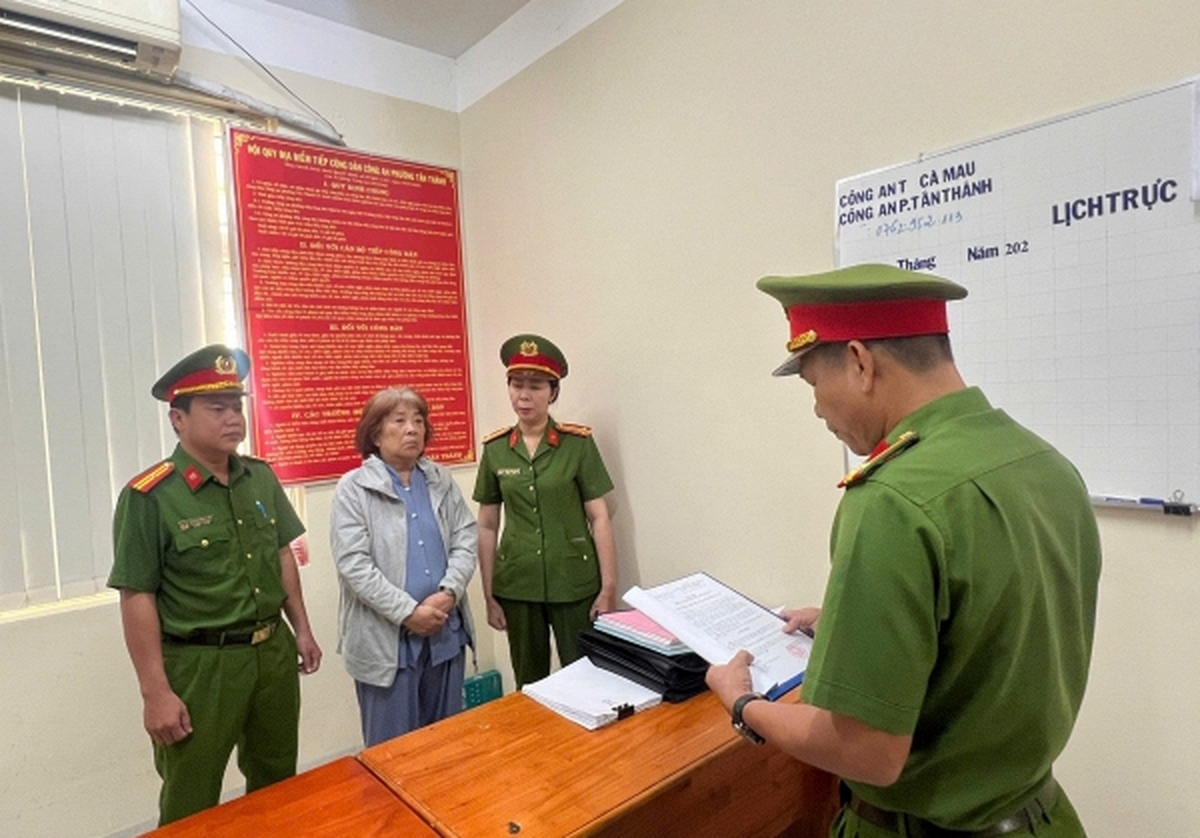Thi hành lệnh bắt chủ hụi Nguyễn Thị Mỹ Nồng 68 tuổi