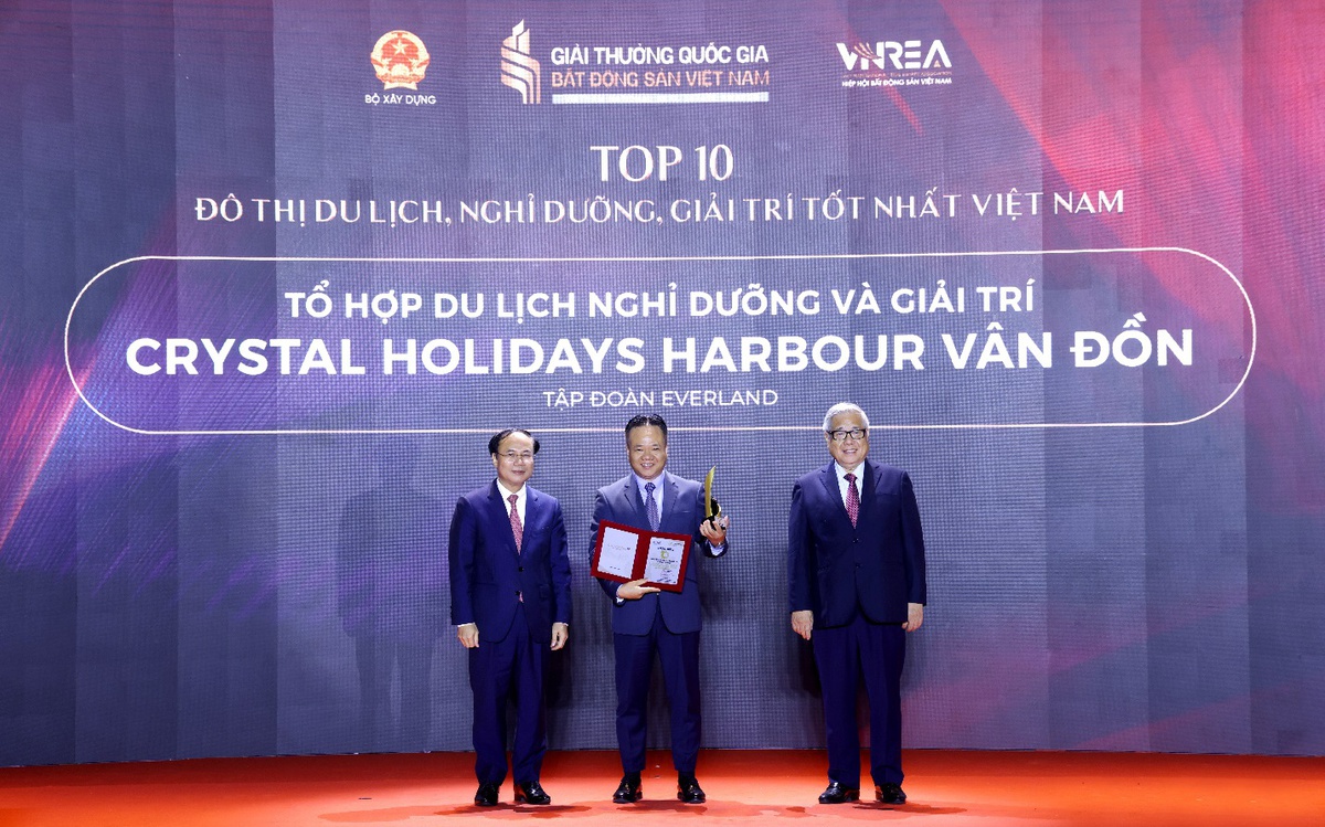 Crystal Holidays Harbour Vân Đồn lọt Top 10 Khu đô thị du lịch nghỉ dưỡng giải trí tốt nhất Việt Nam năm 2026