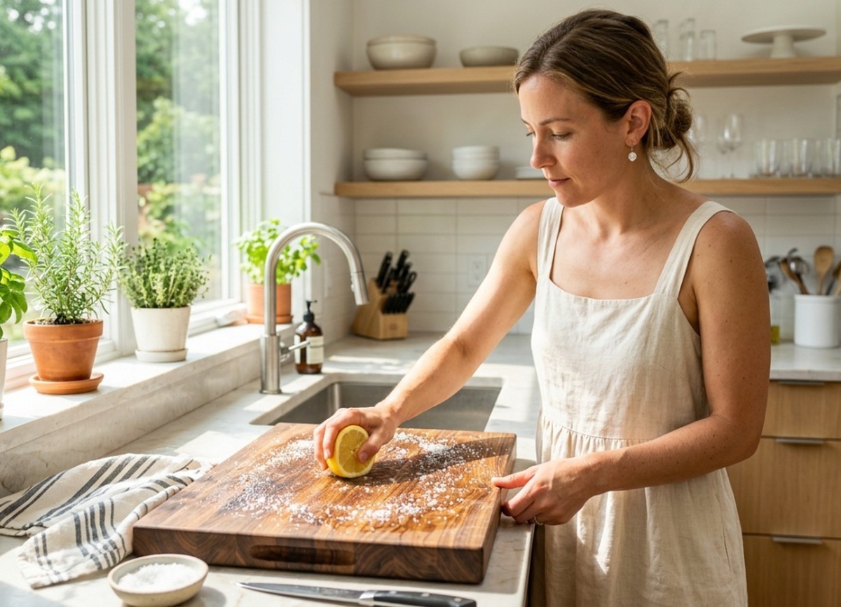 Cách vệ sinh thớt gỗ bị mốc để an toàn khi nấu ăn