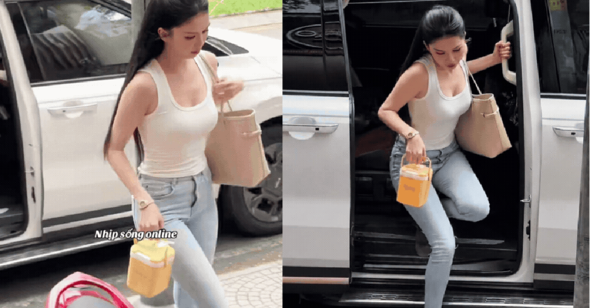 Ngọc Trinh gây sốt khi mặc lại quần jeans 10 tuổi