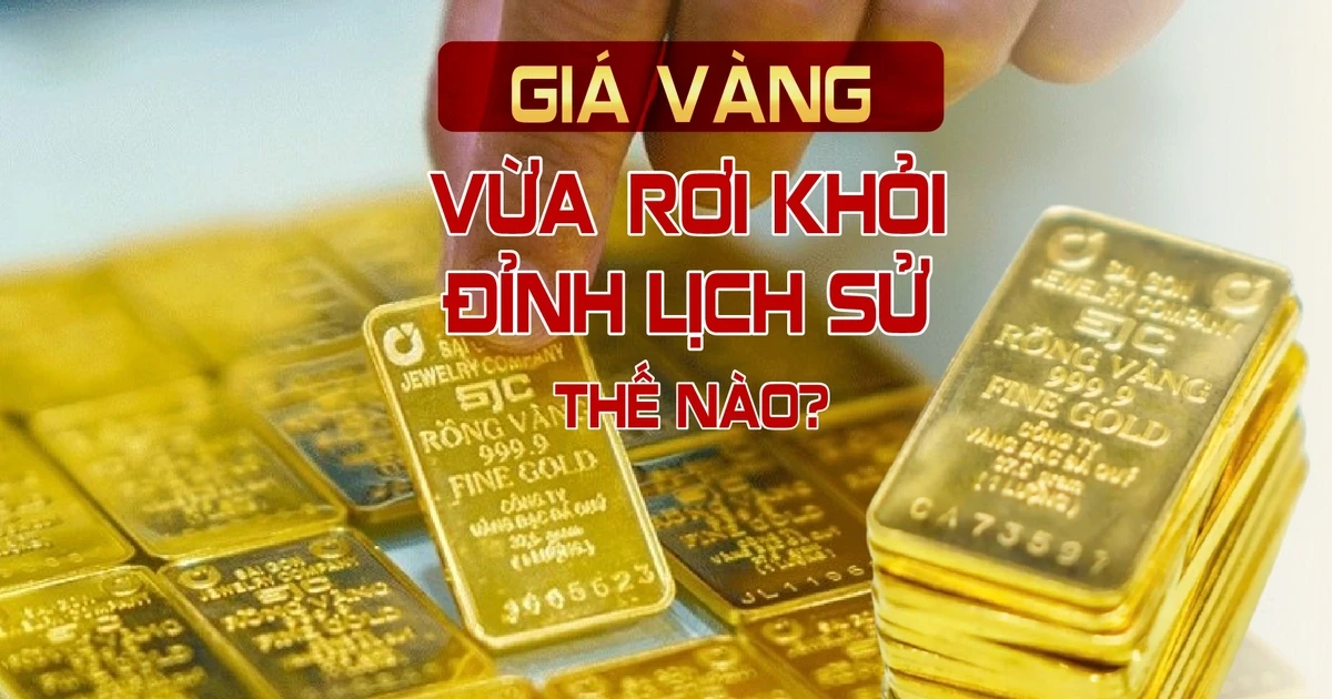 Giá vàng vừa "rơi" khỏi đỉnh lịch sử thế nào?