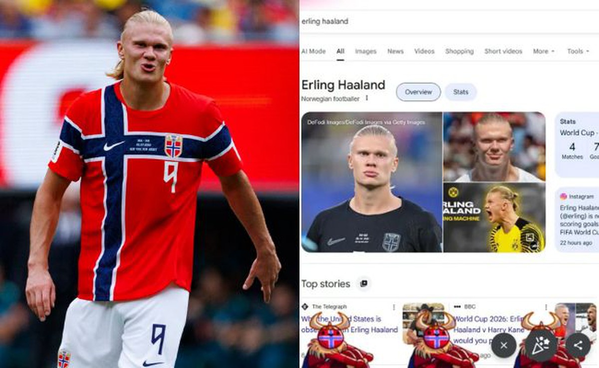 Erling Haaland khiến 12,5 triệu người đổ xô lên Google tìm kiếm tên anh, kết quả nhận được khiến tất cả ngỡ ngàng