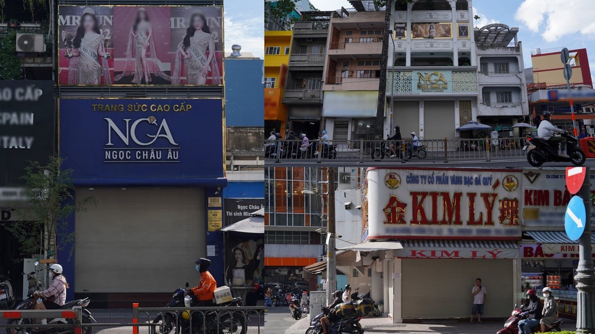Tiệm kim cương Ngọc Châu Âu, tiệm vàng Kim Lý đồng loạt đóng cửa