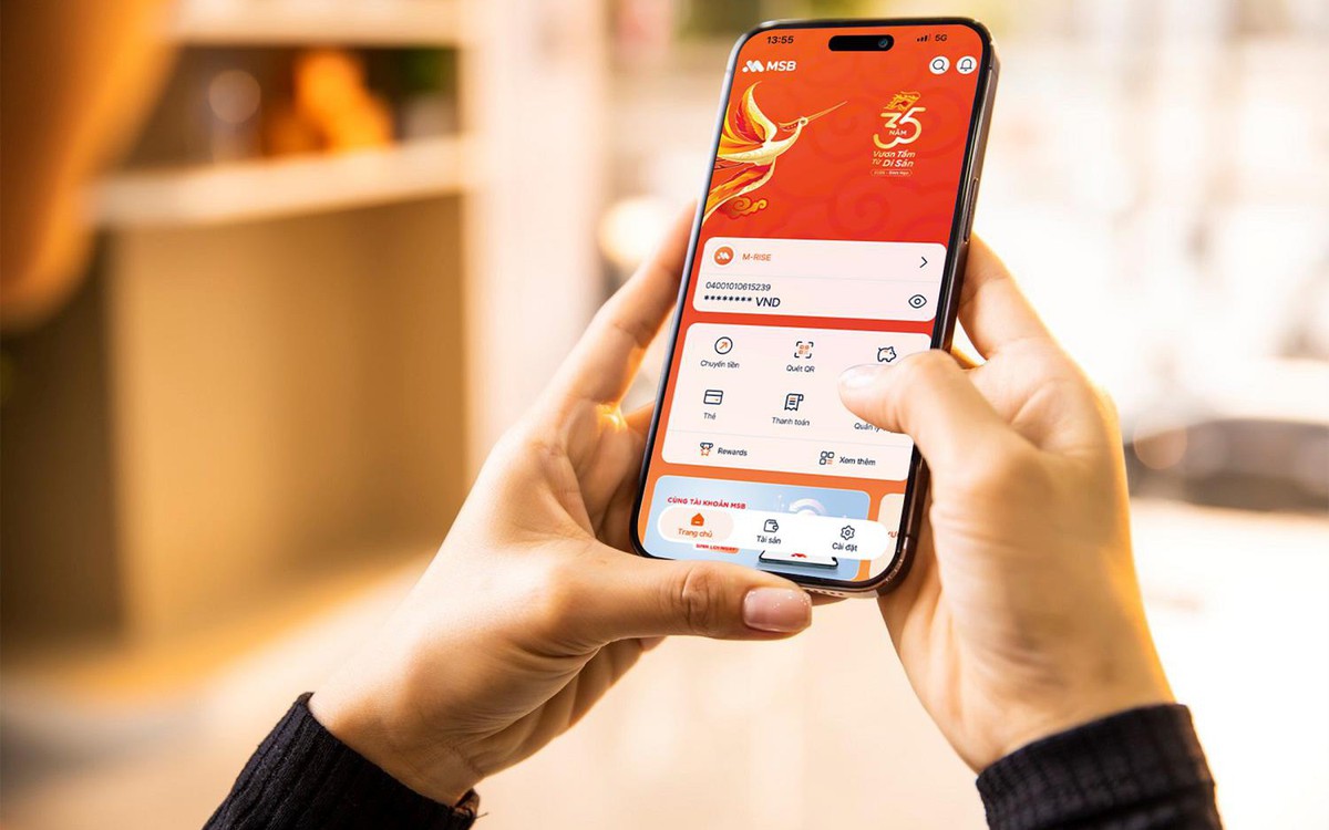 Khi bảo mật cũng được cá nhân hoá trên MSB Digital Bank
