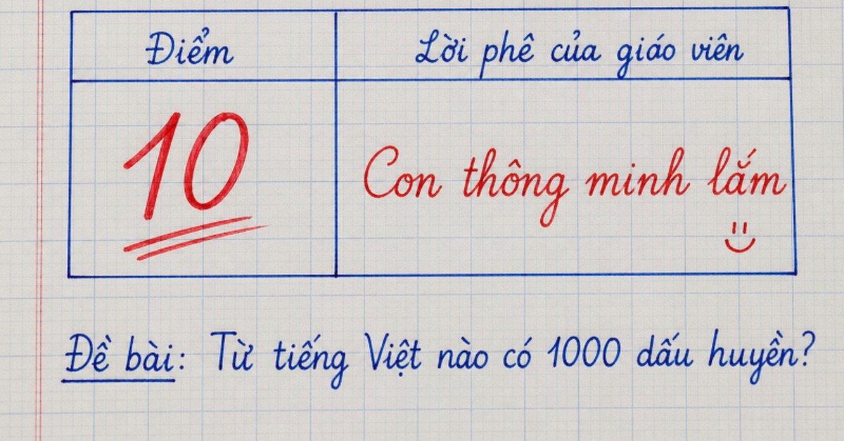 Từ tiếng Việt nào có 1000 dấu huyền? - 99,99% người trả lời sai!