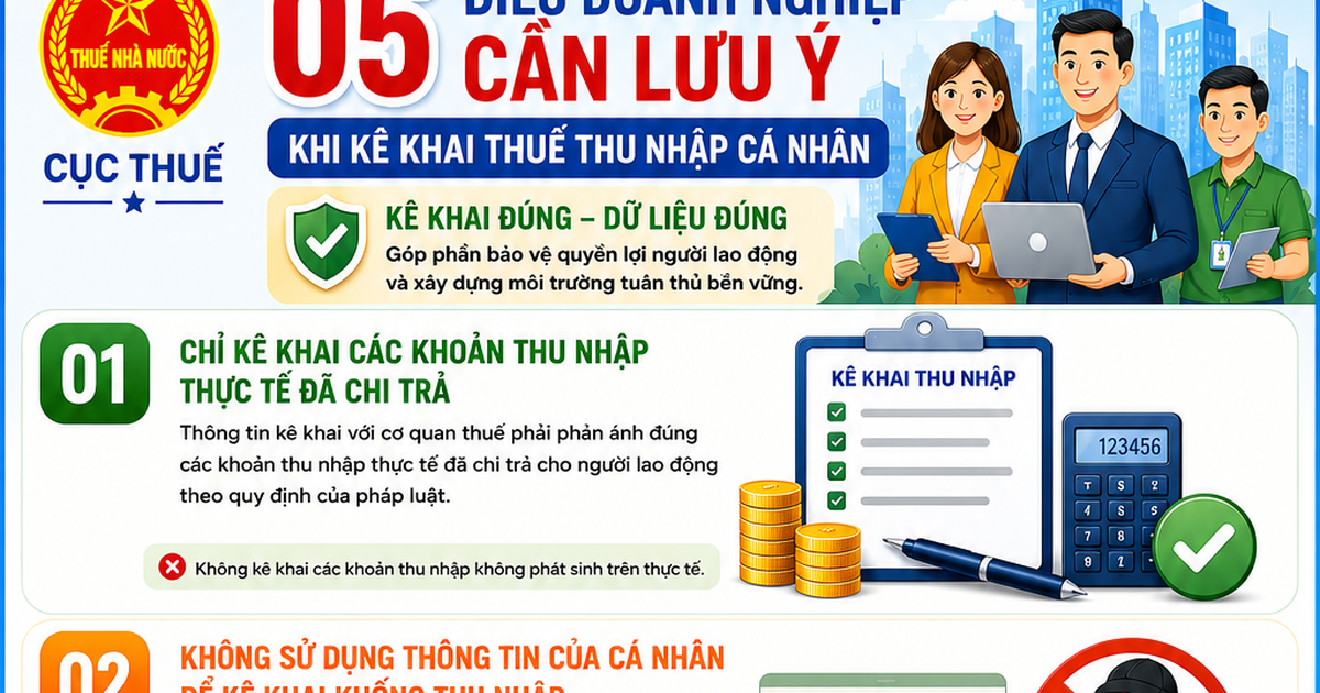 Doanh nghiệp cần lưu ý khi kê khai thuế thu nhập cá nhân