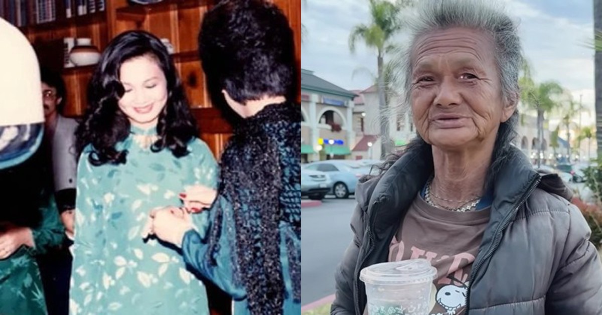 Mỹ nhân hải ngoại hóa điên, ngày càng tiều tụy, ngồi lê bên vỉa hè