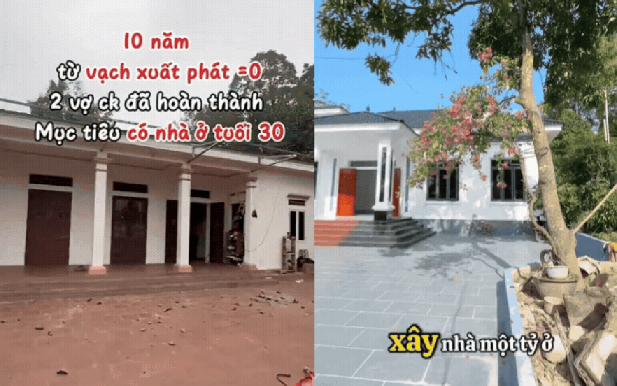 Phú Thọ: Vợ chồng lương 20 triệu/tháng xây nhà 220m² hết 900 triệu, dân mạng tranh cãi "chi phí thật hay content câu view?"