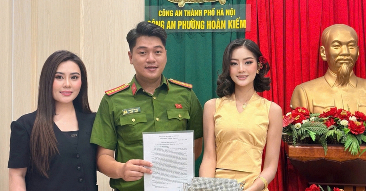 Hoa hậu Văn hóa Thế giới 2026 nhận lại tài sản nhờ Công an TP Hà Nội